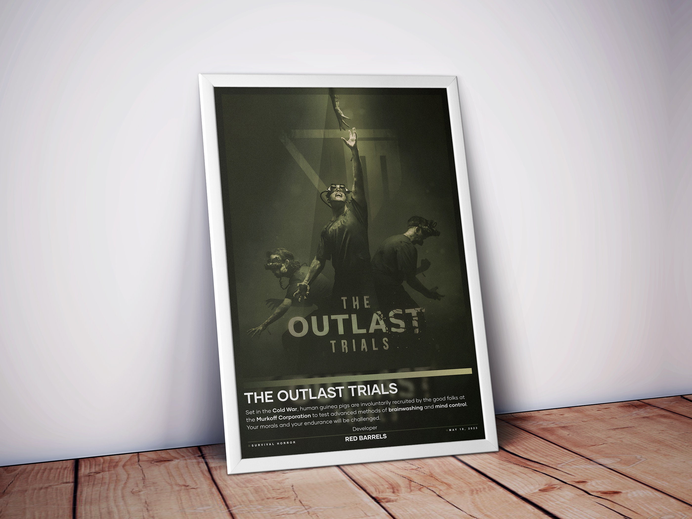 The Outlast Trials Poster Gaming Poster 4 Colors Video Game 