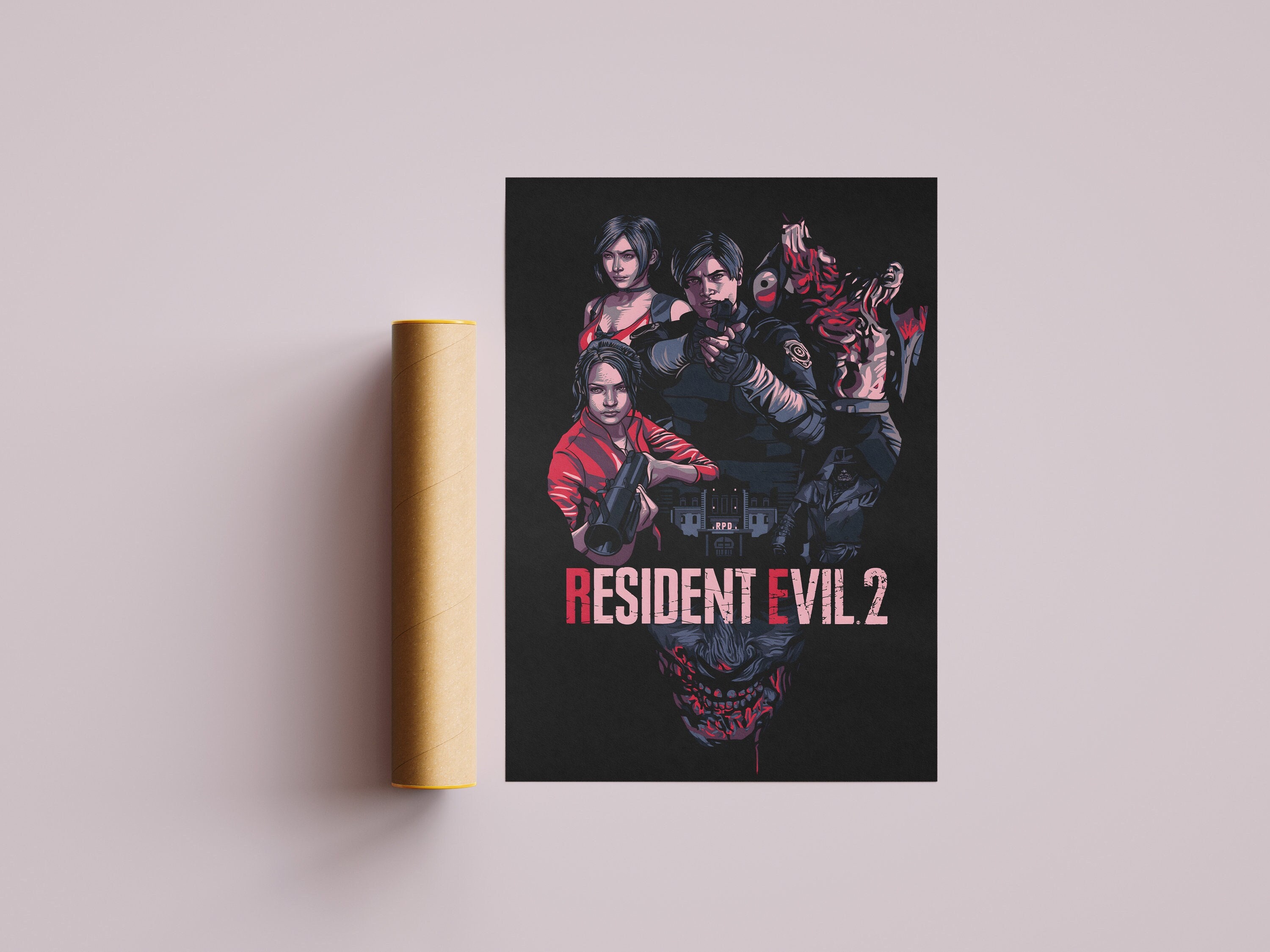 Resident Evil 2 Poster | Resident Evil Print | Gaming Poster | Video