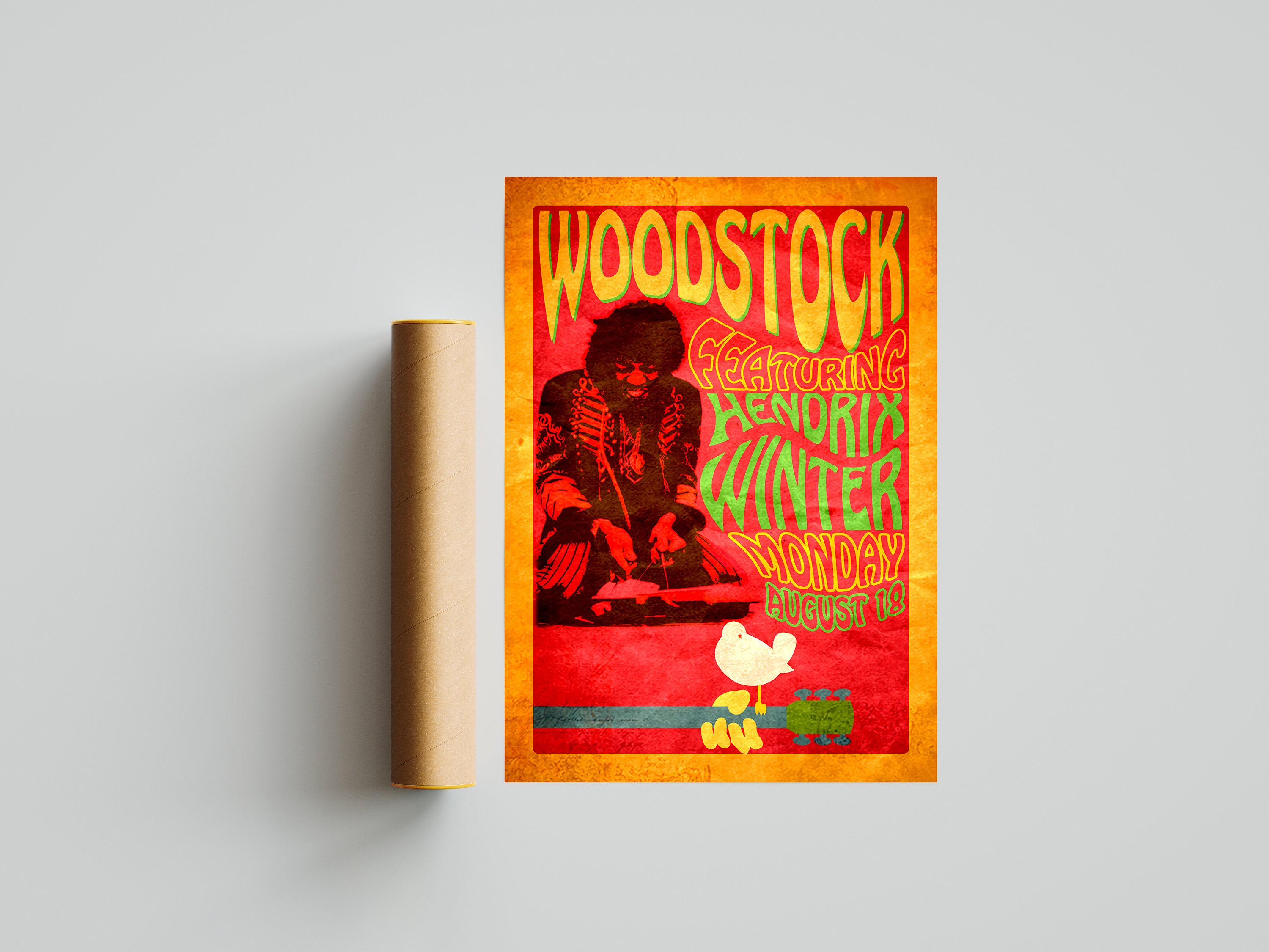 Discover Woodstock Poster | Jimi Hendrix Posters | Woodstock Music and Art Fair , 