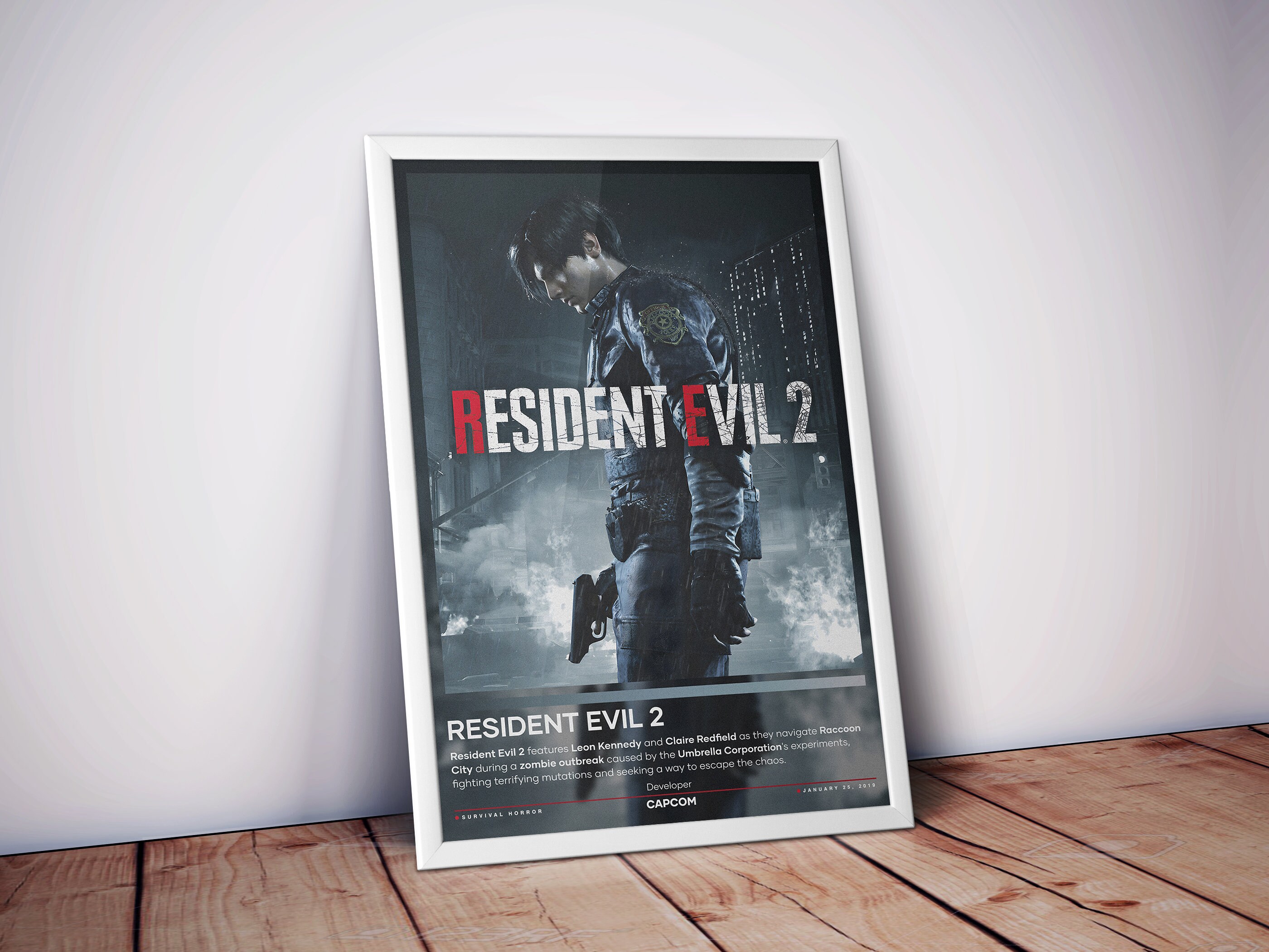 Resident Evil 2 remake print