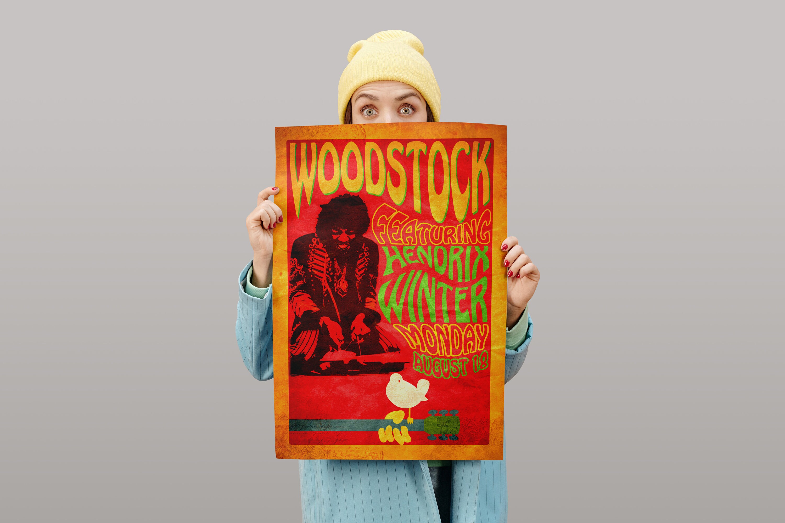 Discover Woodstock Poster | Jimi Hendrix Posters | Woodstock Music and Art Fair , 