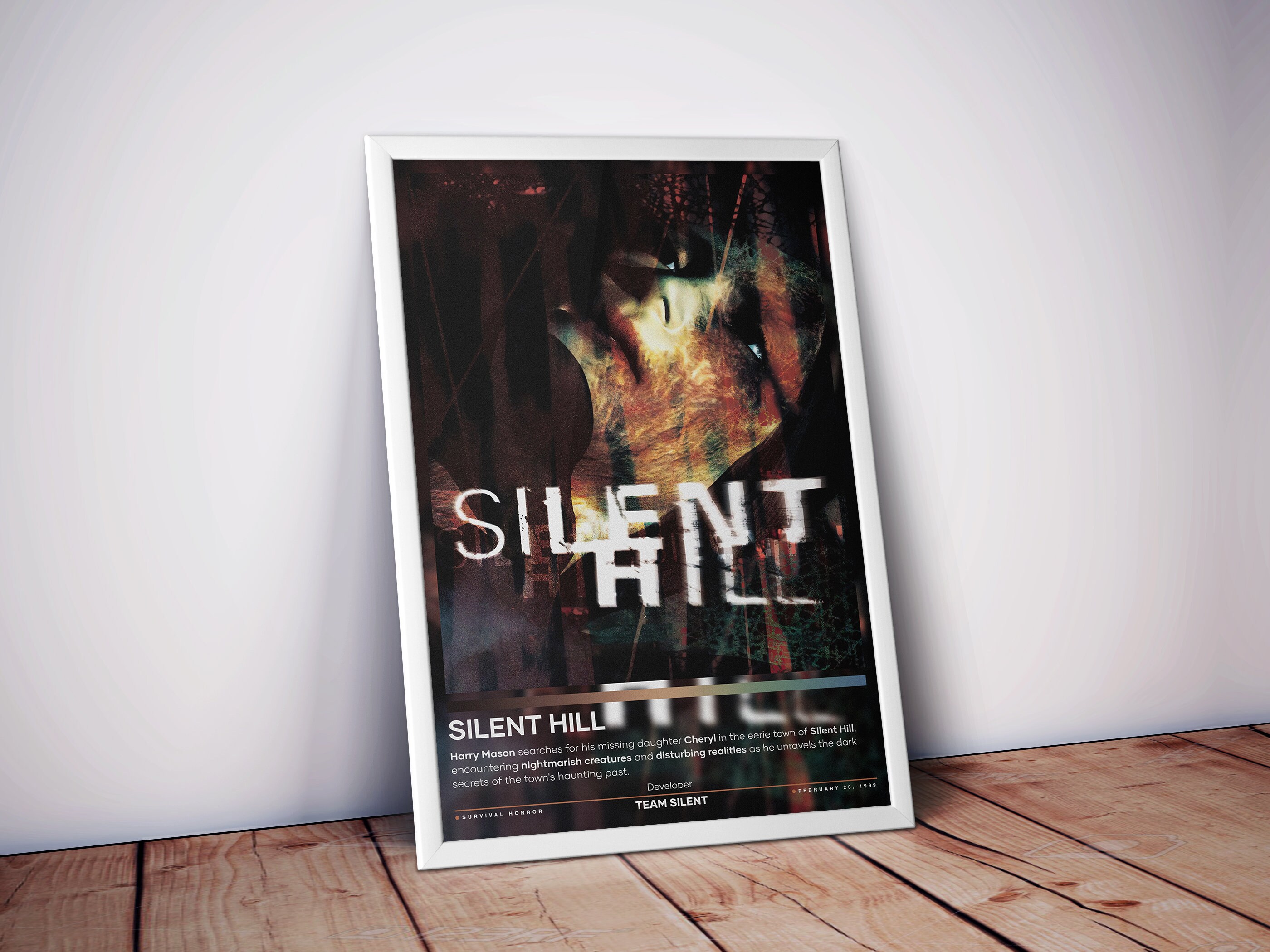 2008 SILENT HILL HOMECOMING Xbox PS3 Video Game = Promo Art Print AD /  POSTER