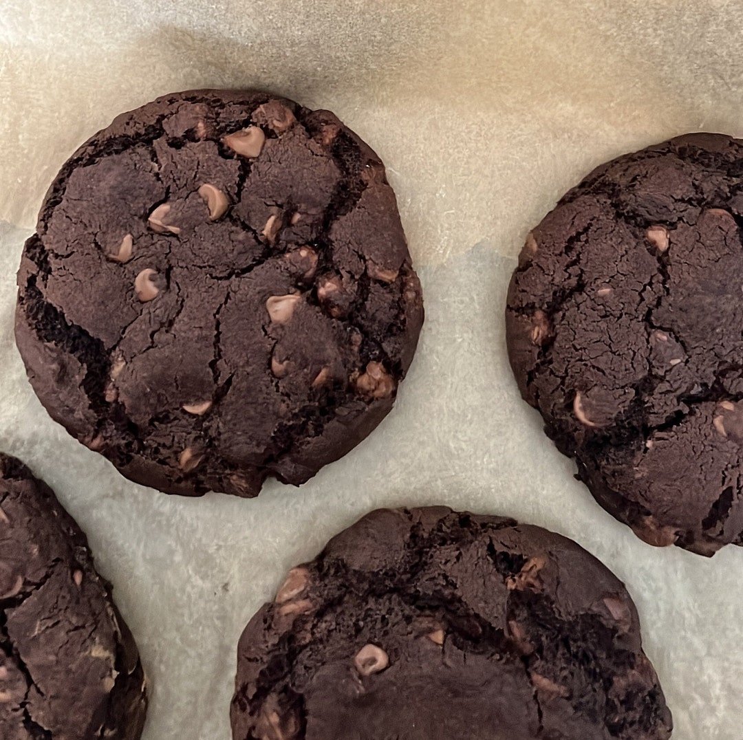 6large Lotus Biscoff Filled Double Chocolate Cookies Etsy UK