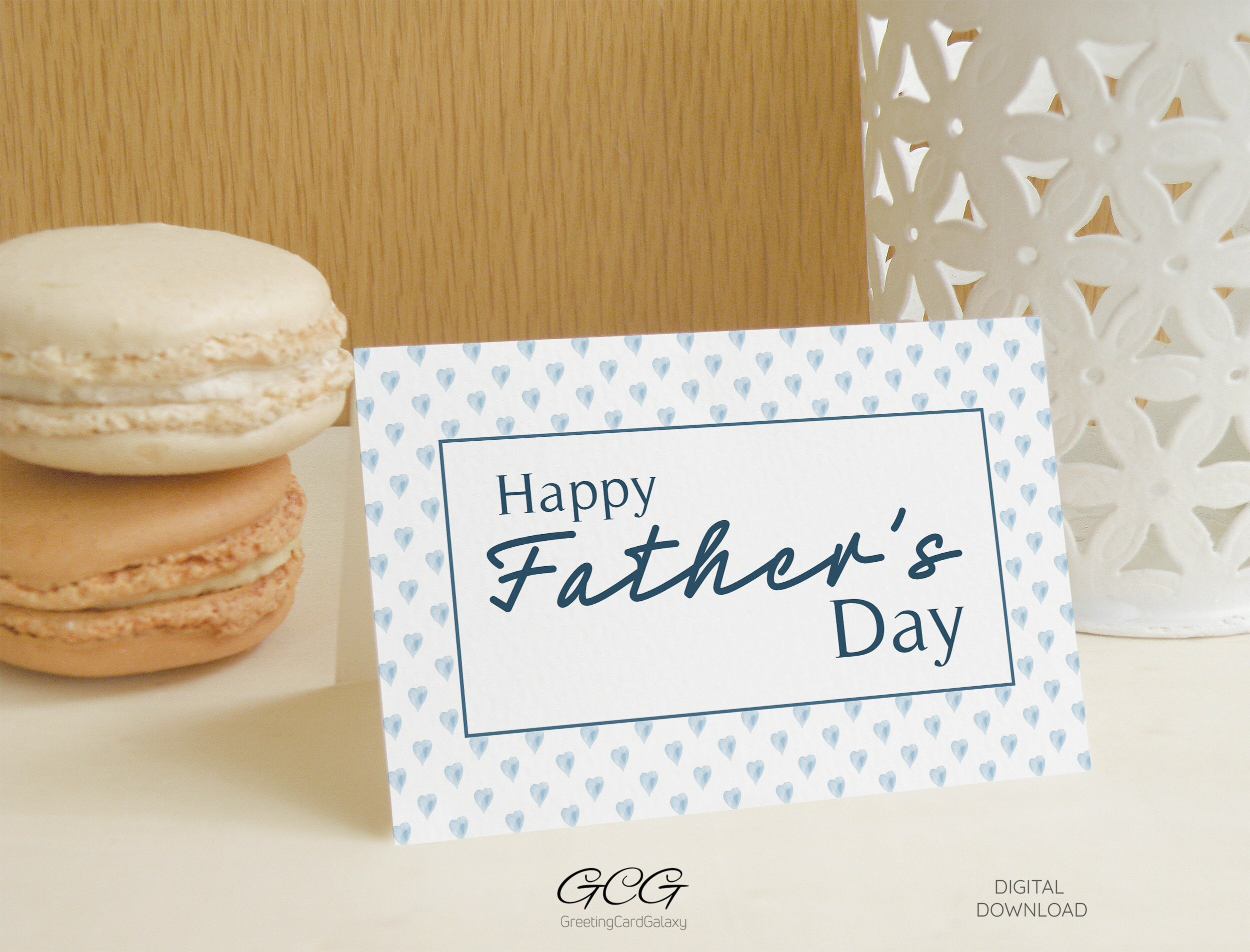 Printable Fathers Day Card From Daughter or Son, Happy Fathers Day Card ...
