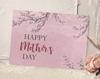 Happy Mothers Day Printable Greeting Card Instant Download - Etsy