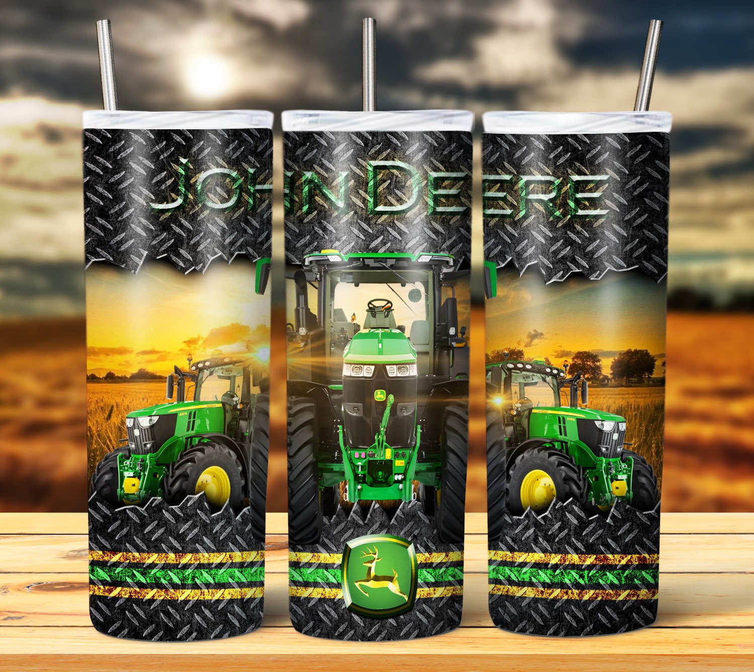 John Deere Tumbler - Tumblers - Absolute Sunshine - Handcrafted Goods In  Dover