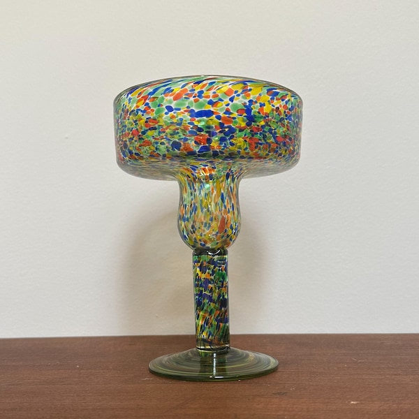 Confetti Margarita Glass Hand Blown by Jay Weberling