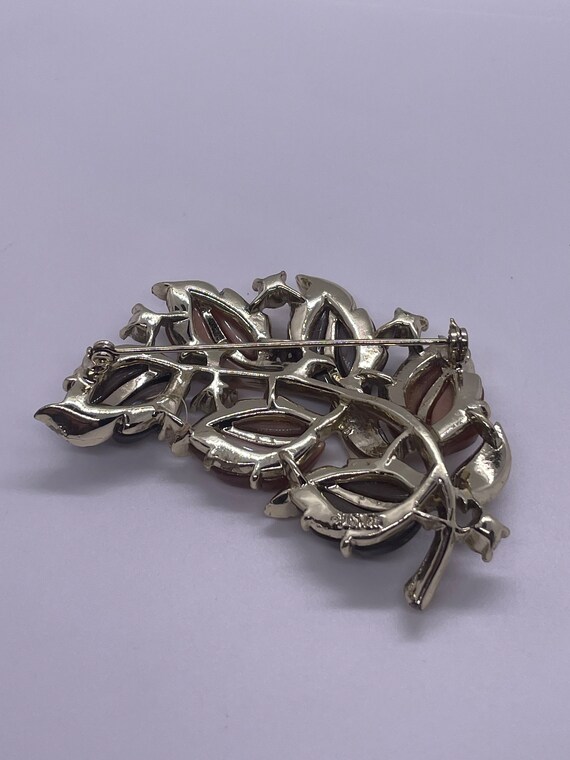 Vintage Signed Lisner Leaf Brooch - image 6