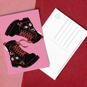 Estas botas foram feitas para caminhar cartão postal