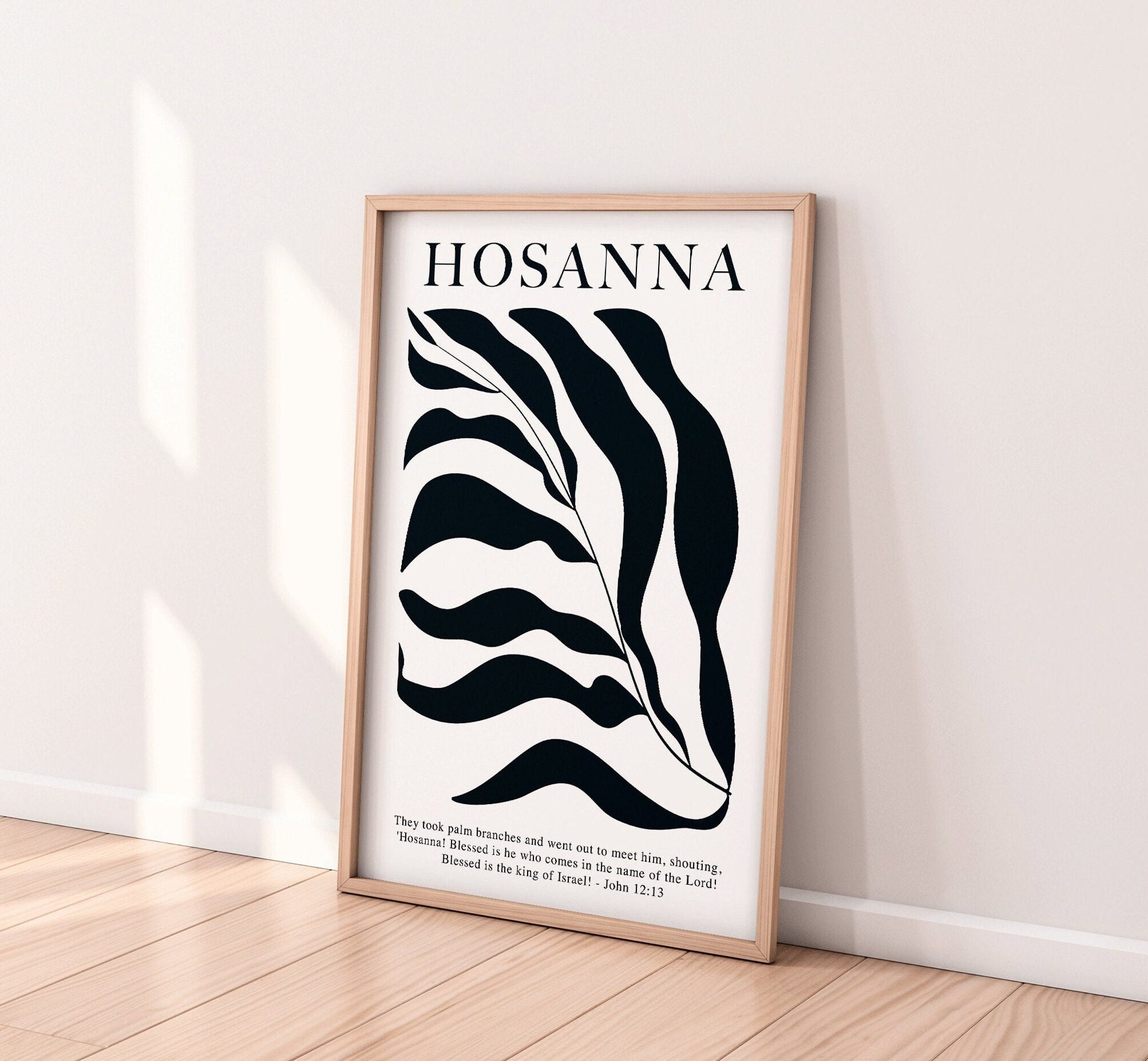 Hosanna To The King Scripture Page Wall Decal