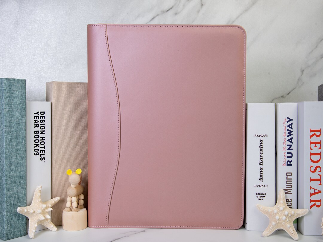 Women Leather Padfolio,logo/name Engraved Padfolio, Personalized