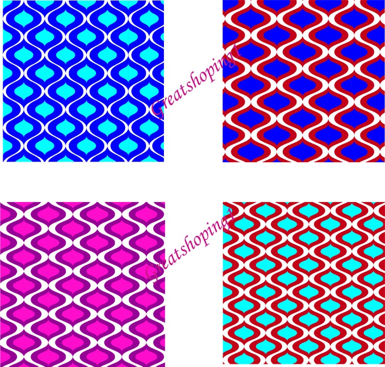 Ogee Bliss Collection Printable Digital Papers , Instant Download ...