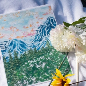 Mountain Landscape Spring Print