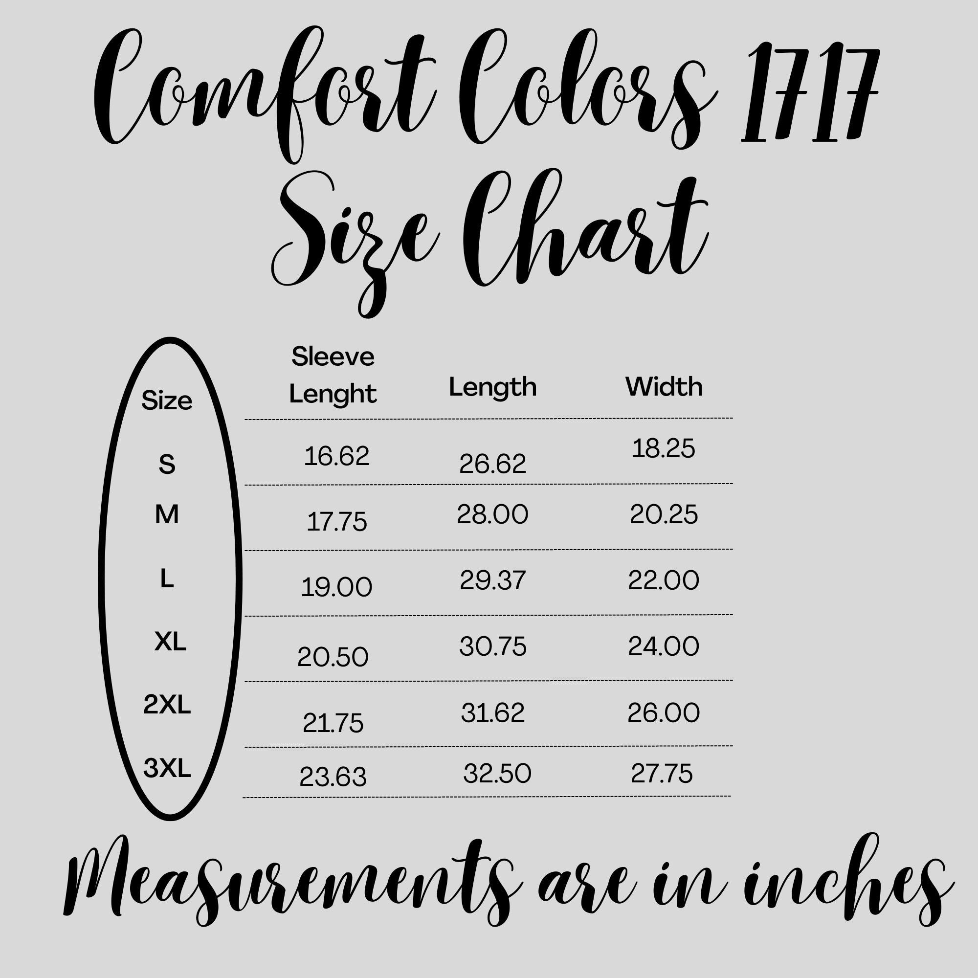 Size Chart Comfort Colors Shirt Size Chart Editable Chart Etsy size-chart-comfort-colors-shirt-size-chart-editable-chart-etsy