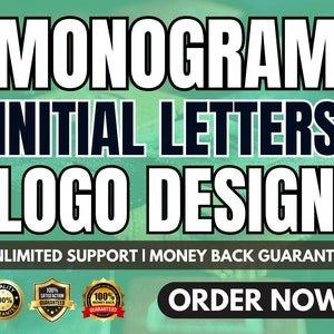 Custom Lettering Logo Design: Business Monogram