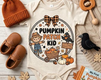 My First Halloween PNG, Pumpkin Patch Kid Design, Baby's 1st Halloween Sublimation, Cute Fall PNG for Onesie, Digital Download ONLY File