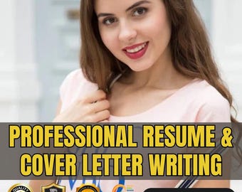 以下が含まれることがあります： ピンクのTシャツを着た女性が、「PROFESSIONAL RESUME & COVER LETTER WRITING」という黄色の文字を着用しています。画像には、「100％ GUARANTEED」というテキストと「ORDER NOW！」というテキストが書かれた黄色のボックスがいくつか含まれています。