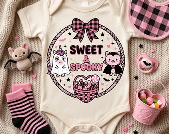 My First Halloween Baby PNG Sublimation Design, Sweet and Spooky Digital Download, Cute Baby Halloween Shirt Iron On Clipart File