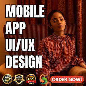 Diseño UI/UX de aplicaciones móviles: interfaz moderna, wireframe y prototipo