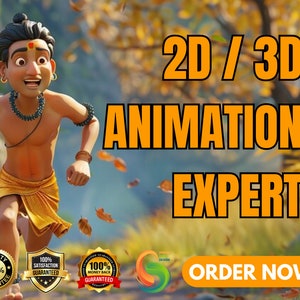 Custom Character Animation, Animated GIFs, Animation for Kids, Streamer, Animation, Rigging Service, 2D/3D Animation Expert, Animator