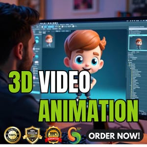 Custom Character Animation, Animated GIFs, Animation for Kids, Streamer, Animation, Rigging Service, 2D/3D Animation Expert, Animator