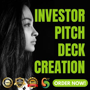Professional Investor Pitch Deck Design: Startup Fundraising Presentation