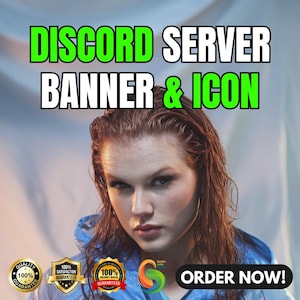 Custom Discord Server Banner & Icon Design - Unique, Eye-Catching Art for Your Community - Gaming, Streamer, Esports, Animated, Professional