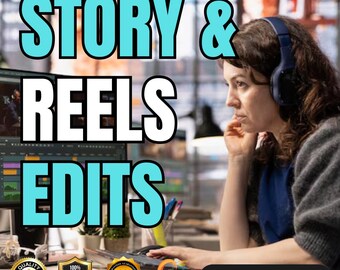 Social Media Story Editing, Reel Editing Service, Instagram Story Edit, Fast Video Editing, Trendy Video Edit, Short Form Video