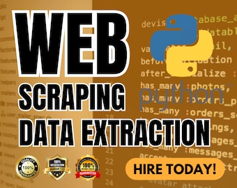 Custom Web Scraping Service | Data Extraction & Mining | Python Automation | Excel CSV Export | Lead Generation | Business Data Tool