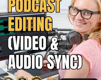 Podcast Editing Service, Audio Video Sync, Podcast Video Editing, Clean Audio Cuts, Podcast Production, Audio Editing Service