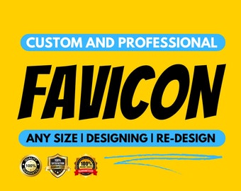 Design Favicon, Custom website favicon deisgn, website icon, browser icon, website favicon, browser tab icon, icon design, favicon designer