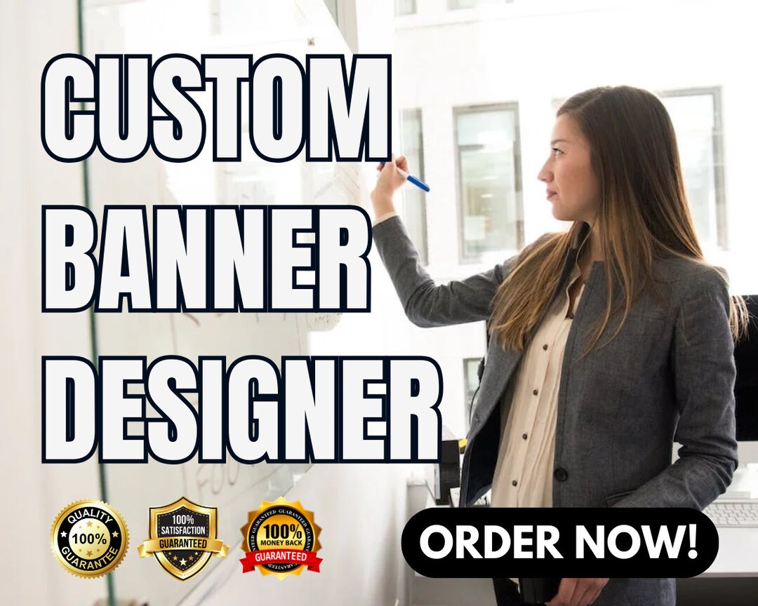Custom Banner Design  Banner Designer Dynamic Banner Etsy