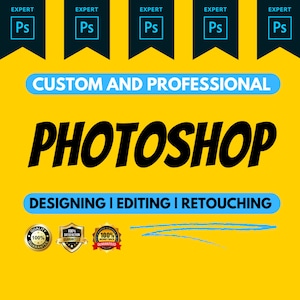 Photoshop, Photoshop Editing, Photoshop Retouching, Photo Editing, Background Removal, Graphic Design, Any Custom Photoshop Designer