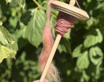 Drop Spindle Kit ~ Tutorial & 1 oz. Hand-Dyed Wool Included!