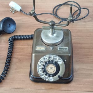 Old Copper Telephone 1930s