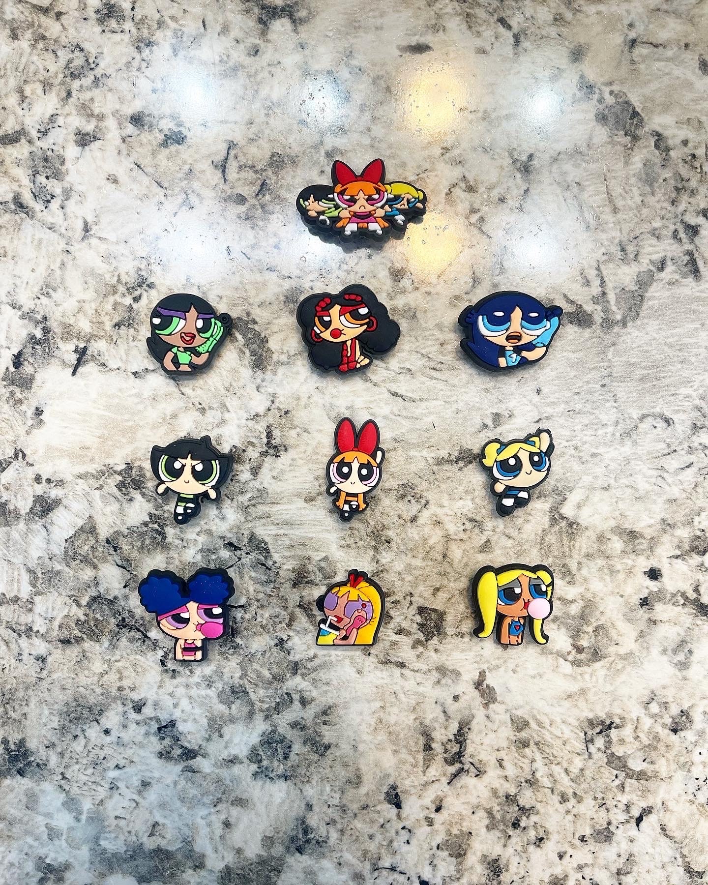 Power Puff Girl Jibbitz Set Etsy