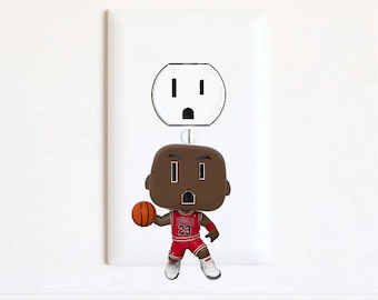 Michael Jordan - Pallacanestro - Maglia Michael Jordan - NBA - Adesivi - Adesivi murali presa elettrica
