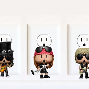 Guns N Roses - Aufkleber - Axl Rose - Slash - Duff McKagan - Wandaufkleber