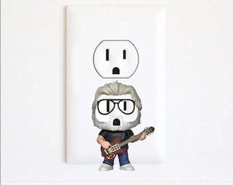 Jerry Garcia - Grateful Dead - Stickers - Jerry Garcia Stickers - Stickers Greatful Dead - Muurkunststicker - Grateful Dead Sweatshirt - kunst