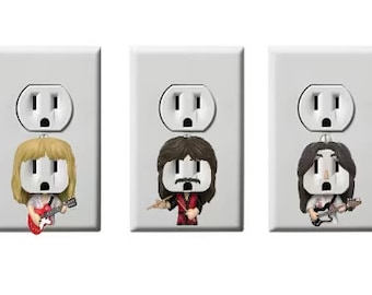 Rush Band - Tom Sawyer - Rock - Geddy Lee - Alex Lifeson - Neil Peart - muursticker stopcontact stopcontact