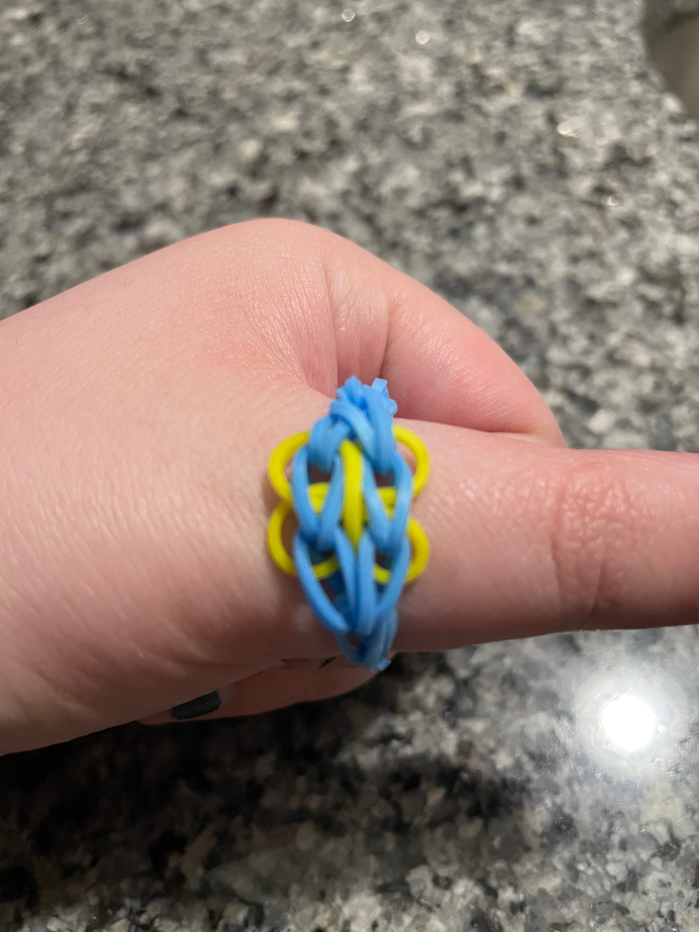 Butterfly Blossom Rainbow Loom Ring Etsy