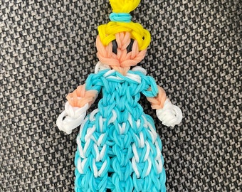 Cinderella Rainbow Loom Charm - Etsy