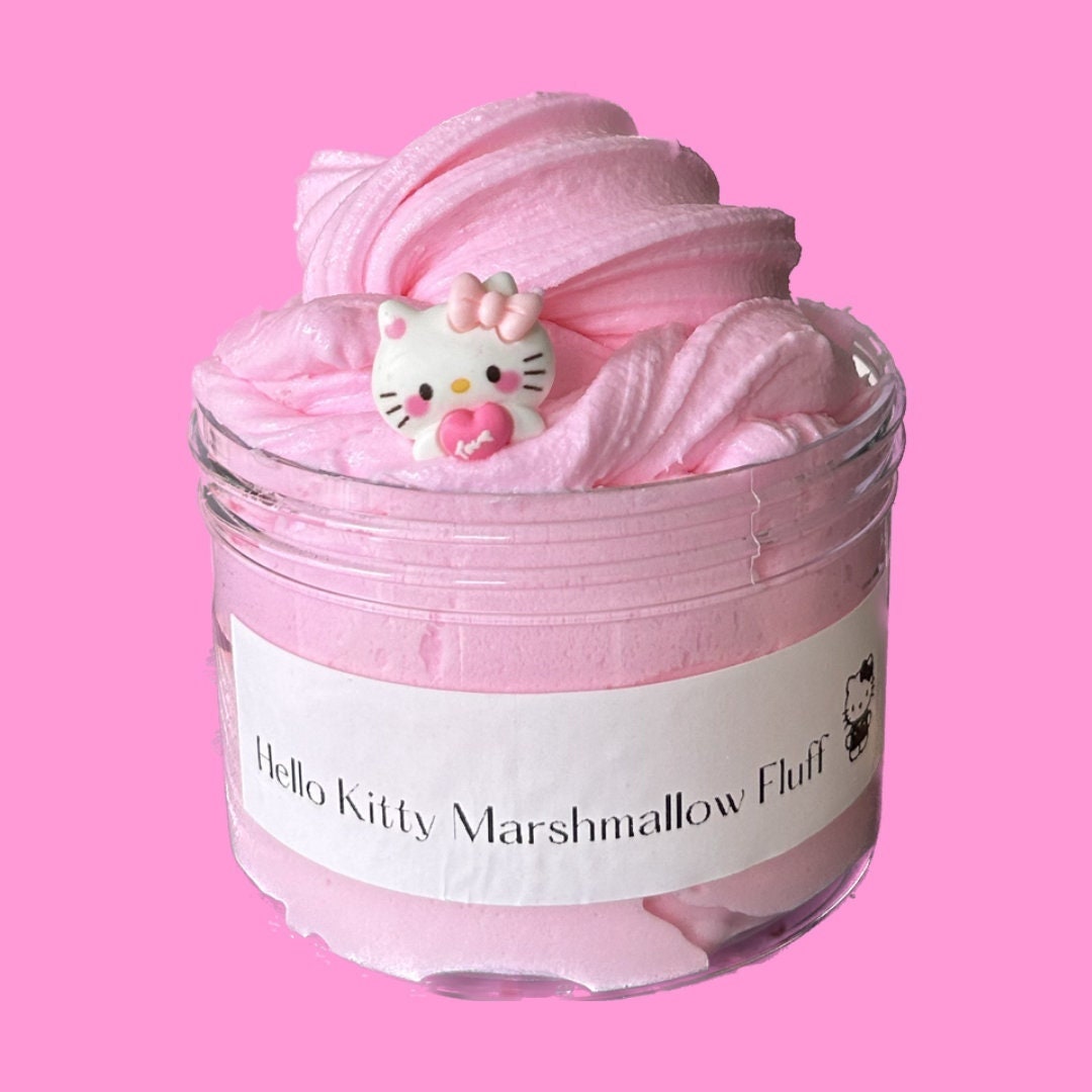 Hello Kitty Marshmallow Fluff Slime Etsy