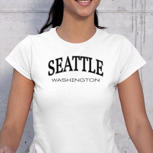 Seattle Shirt, Washington T-Shirt, Seattle Washington Tee, Seattle Travel Shirt, Seattle Gift Tee, Seattle Vacation Shirt, Washington State