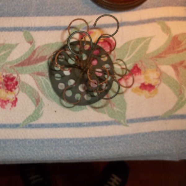 1930's Wire Metal Flower From J.P.O. 12 Wires
