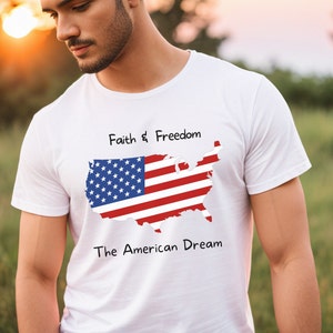 Fourth of July t-shirt, Christian T-Shirt, Faith T-shirt, Bible Verse Shirt, Religious Shirt, Political, Patriotic shirt,