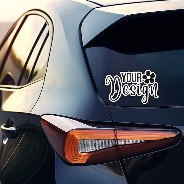 Car Window Mockup | Car Sticker Mockup | Rear Window Mockup |  Car Decal Mockup | Car Back Window Mockup | Mockup Auto | Digital JPG IMAGE