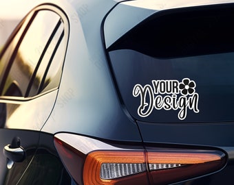 Car Window Mockup | Car Sticker Mockup | Rear Window Mockup |  Car Decal Mockup | Car Back Window Mockup | Mockup Auto | Digital JPG IMAGE