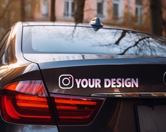 Car Sticker Mockup | Bumper Sticker Mockup | Round Sticker Mockup | Car Decal Mockup | Car Mockup Sticker | Mockup Auto | Digital JPG IMAGE