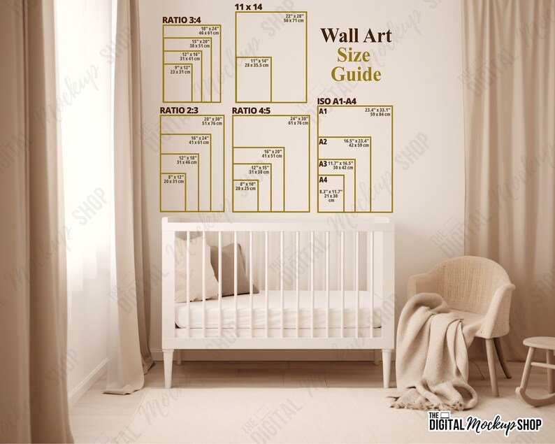 Nursery Wall Art Size Guide Frame Size Guide Print Size Guide Poster